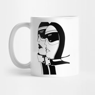 SKI,1966 by Jacqueline Mcculloch , House of Harlequin Mug